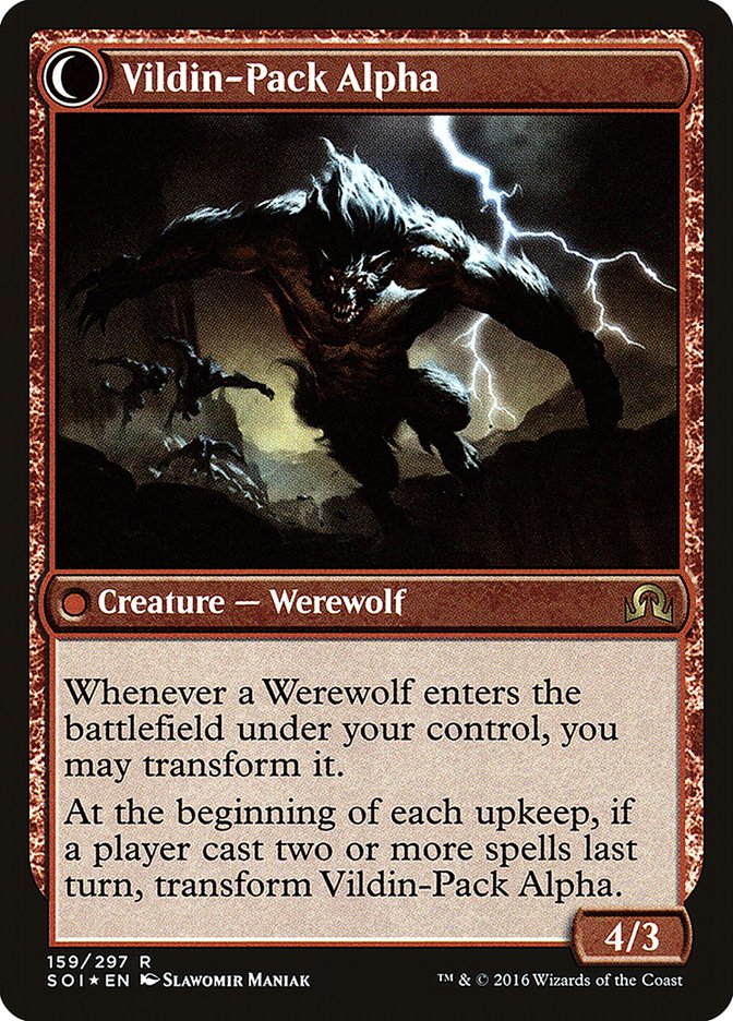 Geier Reach Bandit // Vildin-Pack Alpha (PRE-159S) - Shadows over Innistrad Promos: (Double Faced Transform) Foil