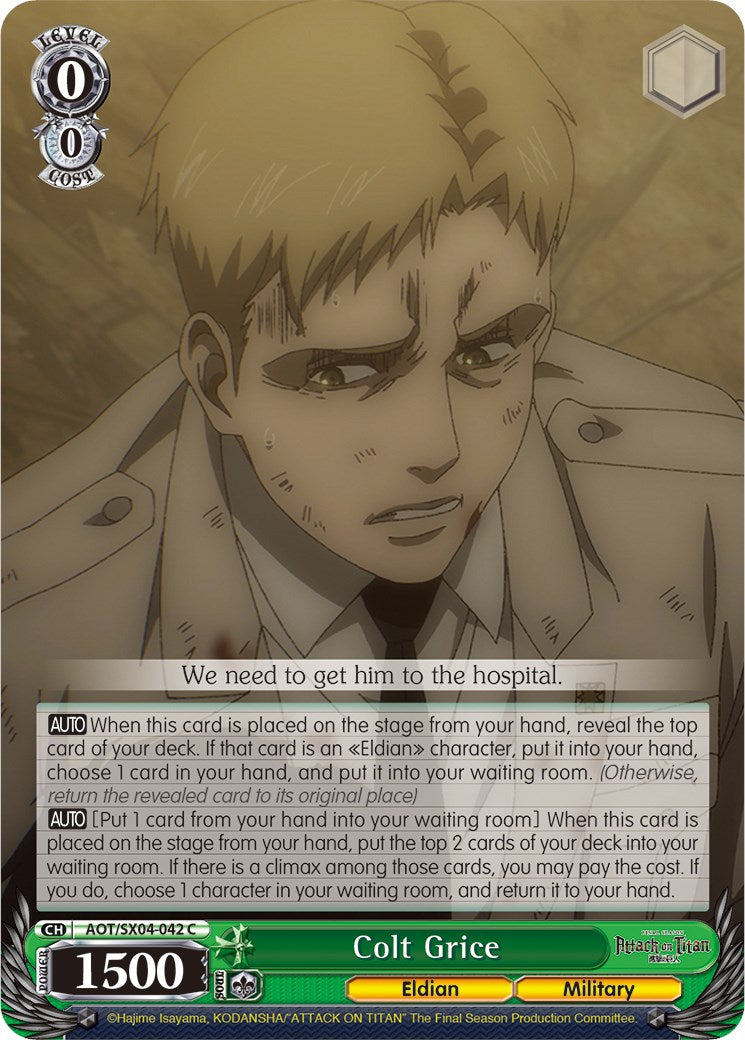 Colt Grice (AOT/SX04-042 C) - Attack On Titan: Final Season