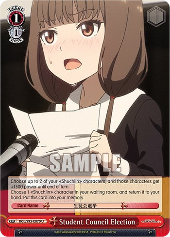 Student Council Election (KGL/S95-E070 U) - Kaguya-Sama: Love is War?