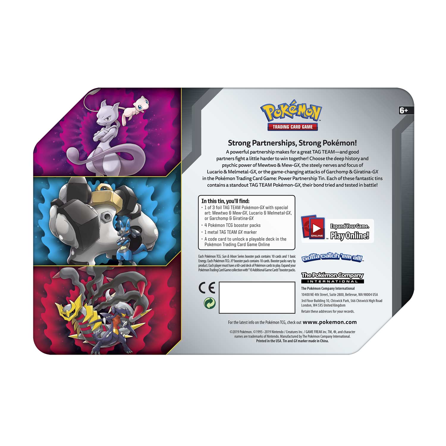 Sun & Moon: Unified Minds - Power Partnership Tin (Garchomp & Giratina GX)