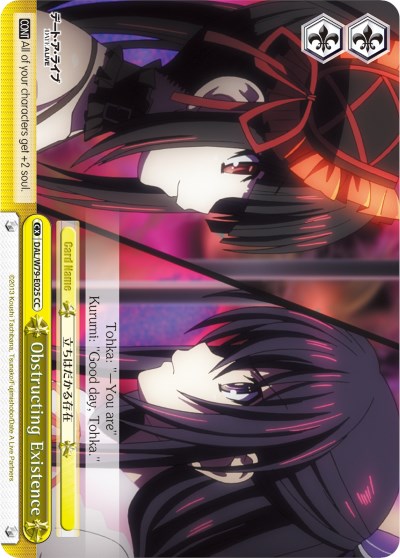 Obstructing Existence (DAL/W79-E025 CC) - Date A Live