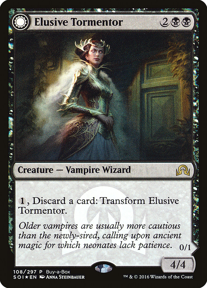 Elusive Tormentor // Insidious Mist (BABP-108) - Shadows over Innistrad Promos: (Double Faced Transform) Foil