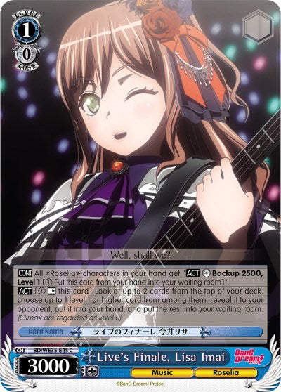 Live's Finale, Lisa Imai (BD/WE35-E45 C) - Poppin’Party x Roselia