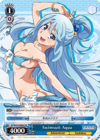 Swimsuit Aqua (SR) (KS/W55-E084S SR) - KonoSuba 2