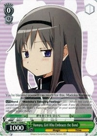 Homura, Girl Who Embraces the Bond (MM/W17-E040 C) - Puella Magi Madoka Magica