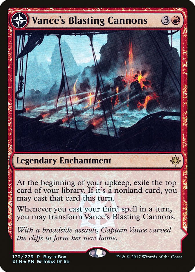 Vance's Blasting Cannons // Spitfire Bastion (BABP-173) - XLN Treasure Chest: (compasslanddfc) Foil