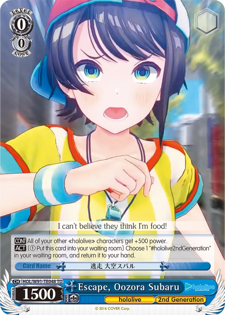 Escape, Oozora Subaru (HOL/W91-TE048 TD) - hololive production