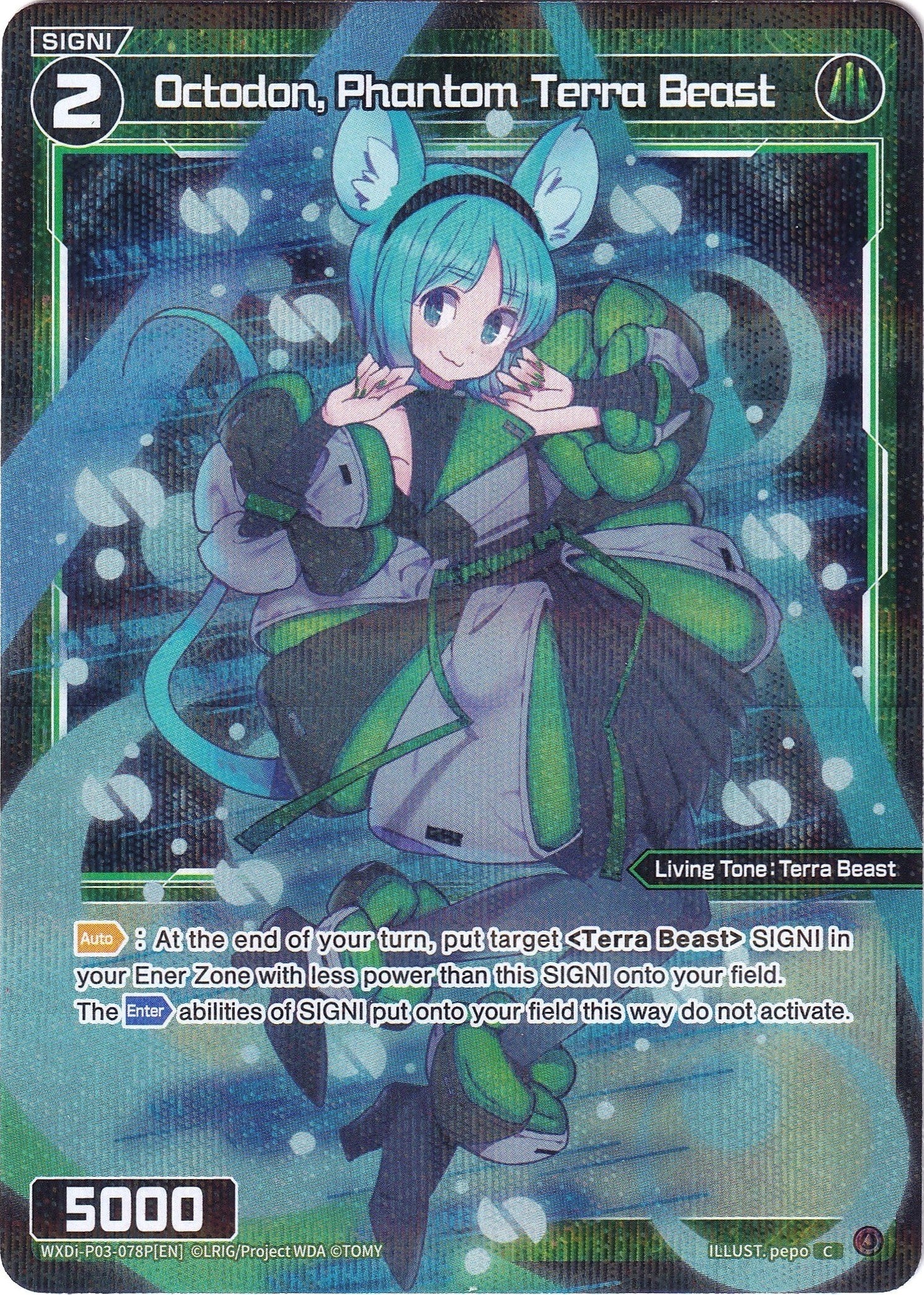 Octodon, Phantom Terra Beast (Parallel Foil) (WXDi-P03-078P) [Standup Diva]