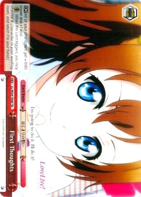 First Thoughts (TD) (LL/W24-TE08 TD) - Love Live!
