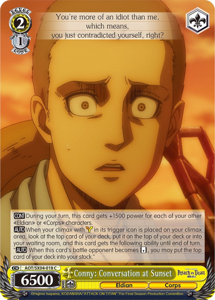 Conny: Conversation at Sunset (AOT/SX04-018 C) - Attack On Titan: Final Season