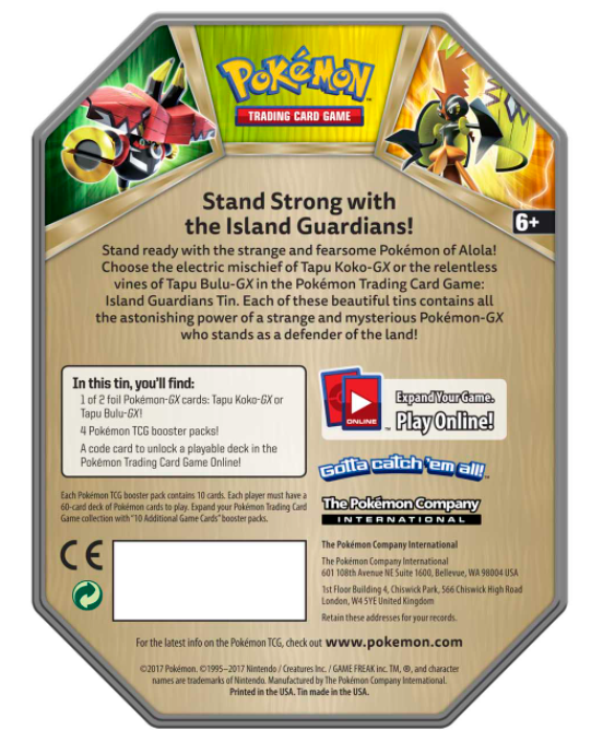 Island Guardians Tin (Tapu Koko GX) Island Guardians Tin (Tapu Koko GX)