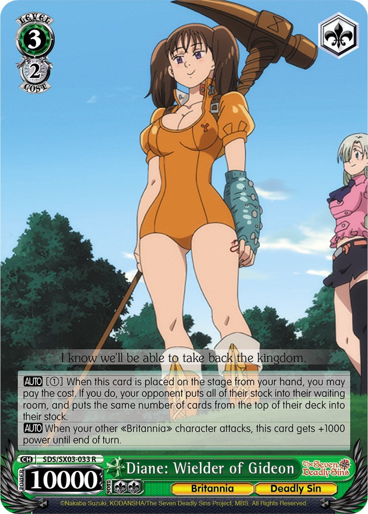 Diane: Wielder of Gideon (SDS/SX03-033 R) - The Seven Deadly Sins