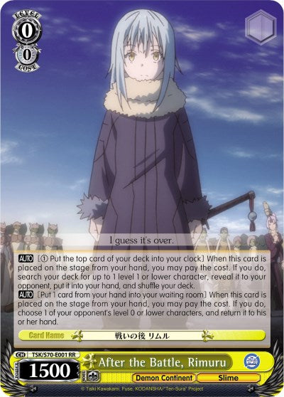 After the Battle, Rimuru (TSK/S70-E001 RR) - That Time I Got Reincarnated as a Slime