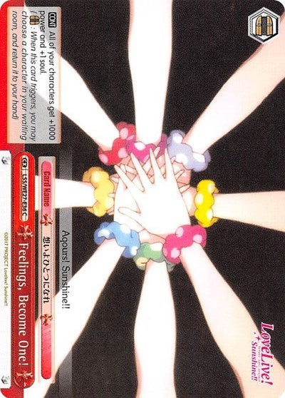 Feelings, Become One! (LSS/WE27-E36 C) - Love Live! Sunshine!! Extra Booster