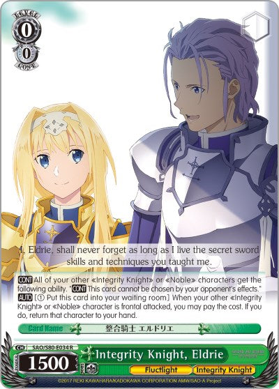 Integrity Knight, Eldrie (SAO/S80-E034 R) - Sword Art Online -Alicization- Vol.2
