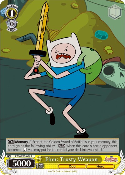 Finn: Trusty Weapon (AT/WX02-006 R) - Adventure Time