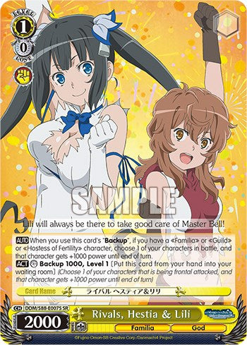Rivals, Hestia & Lili (SR) (DDM/S88-E007R SR) - Is it Wrong to Try to Pick Up Girls in a Dungeon?