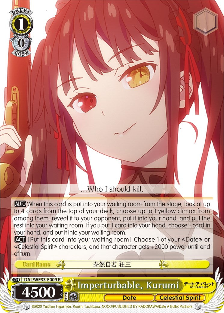 Imperturbable, Kurumi (Parallel Foil) (DAL/WE33-E009 R) - Date A Bullet