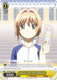 Sakura: Not Very Effective (CCS/WX01-008 R) - Cardcaptor Sakura: Clear Card