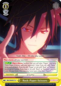 Rock-Paper-Scissors (NGL/S58-E017 U) - No Game No Life