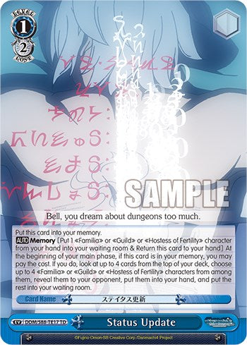 Status Update (DDM/S88-TE17 TD) - Is it Wrong to Try to Pick Up Girls in a Dungeon?