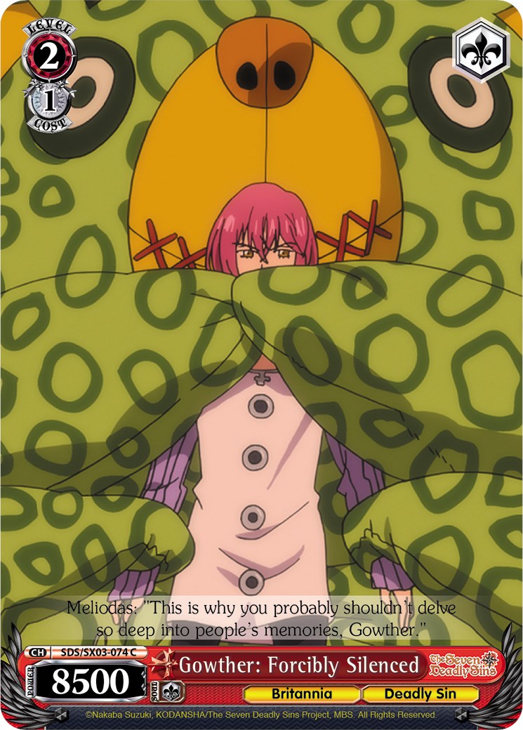 Gowther: Forcibly Silenced (SDS/SX03-074 C) - The Seven Deadly Sins