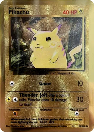 Pokemon: Pikachu Metal Promo 58/102 - Near Mint