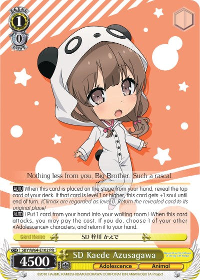 SD Kaede Azusagawa (SBY/W64-E102 PR) - Rascal Does Not Dream of Bunny Girl Senpai