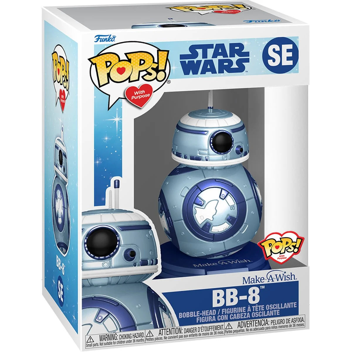 Funko Pop! Make-A-Wish: Metallic BB-8