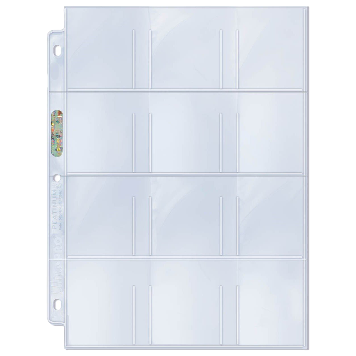 Ultra PRO: Platinum Hologram Standard 9-Pocket Pages - 3-Holes (100-Pack)