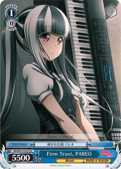 Firm Trust, PAREO (BD/W73-TE16 TD) - BanG Dream! Vol.2