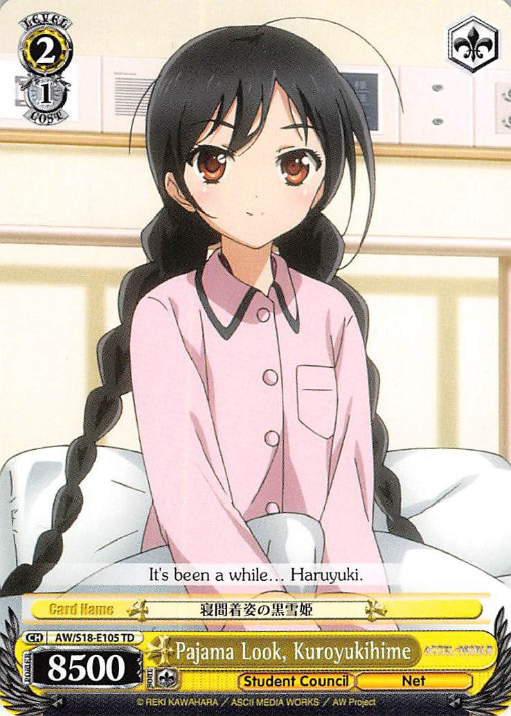 Pajama Look, Kuroyukihime (AW/S18-E105 TD) - Accel World
