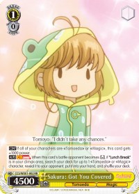 Sakura: Got You Covered (CCS/WX01-002 RR) - Cardcaptor Sakura: Clear Card