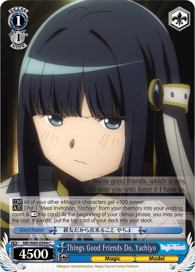 Things Good Friends Do, Yachiyo (MR/W80-E094 C) - Magia Record: Puella Magi Madoka Magica [Side Story] (Anime)