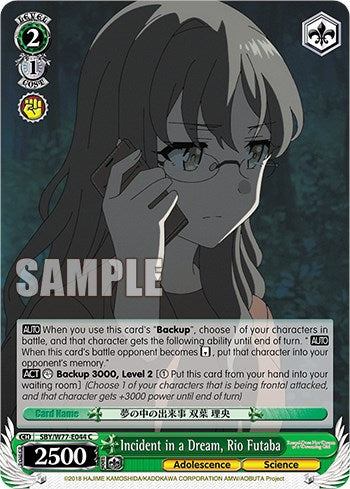 Incident in a Dream, Rio Futaba (SBY/W77-E044 C) - Rascal Does Not Dream of a Dreaming Girl