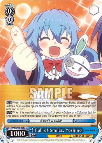 Full of Smiles, Yoshino (DAL/W99-E082 U) - Date A Live Vol.2