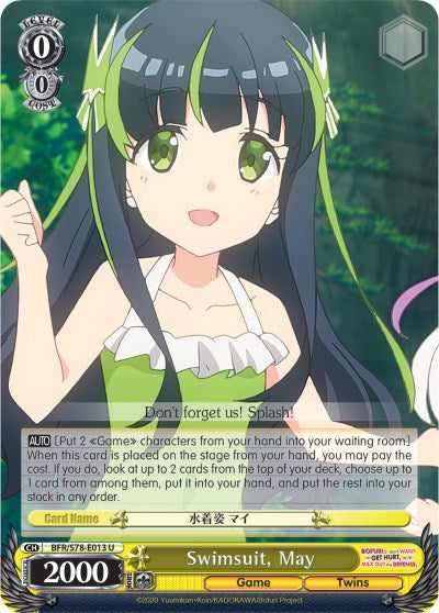 Swimsuit, May (BFR/S78-E013 U) - BOFURI: I Don't Want to Get Hurt, so I'll Max Out My Defense