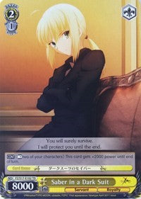 Saber in a Dark Suit (TD) (FZ/S17-E102 TD) - Fate/Zero