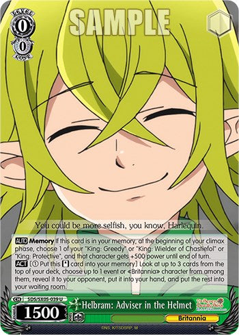 Helbram: Adviser in the Helmet (SDS/SX05-039 U) - The Seven Deadly Sins: Revival of The Commandments