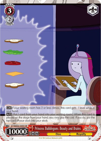 Princess Bubblegum: Beauty and Brains (SR) (AT/WX02-045S SR) - Adventure Time