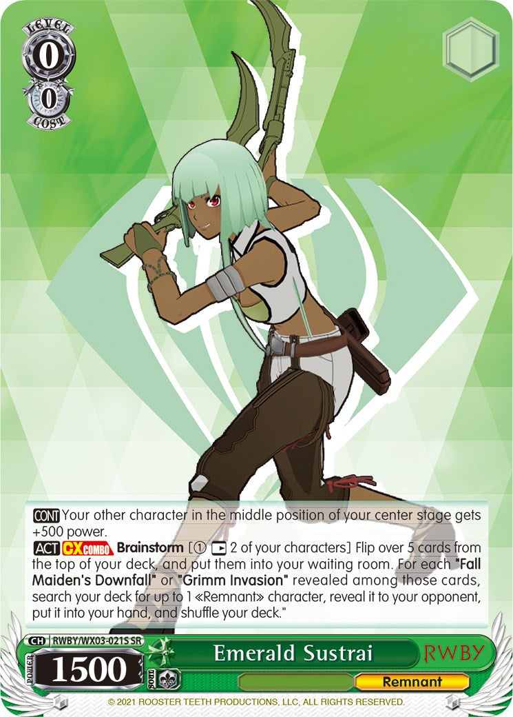 Emerald Sustrai (SR) (RWBY/WX03-021S SR) - RWBY