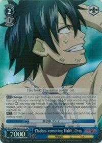 Clothes-removing Habit, Gray (SR) (FT/EN-S02-073S SR) - Fairy Tail ver.E