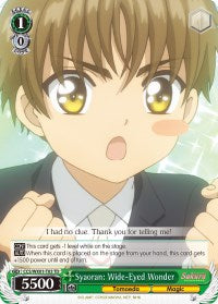 Syaoran: Wide-Eyed Wonder (CCS/WX01-T03 TD) - Cardcaptor Sakura: Clear Card