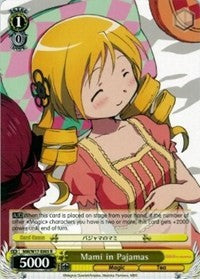 Mami in Pajamas (MM/W17-E005 R) - Puella Magi Madoka Magica