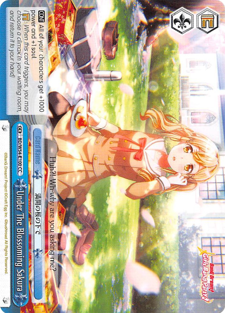 Under The Blossoming Sakura (BD/W54-E100 CC) - BanG Dream! Girls Band Party!
