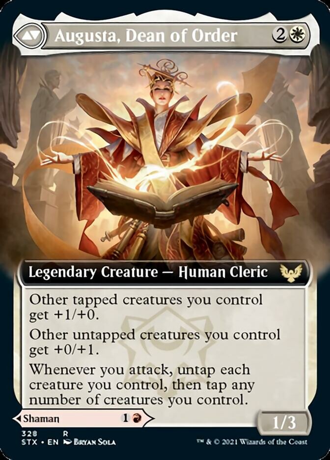 Plargg, Dean of Chaos // Augusta, Dean of Order (STX-328) - Strixhaven: School of Mages: (Extended Art)