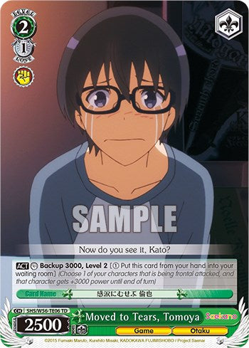 Moved to Tears, Tomoya (SHS/W56-TE06 TD) - Saekano: How to Raise a Boring Girlfriend