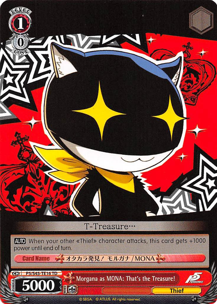 Morgana as MONA: That's the Treasure! (P5/S45-TE16 TD) - Persona 5