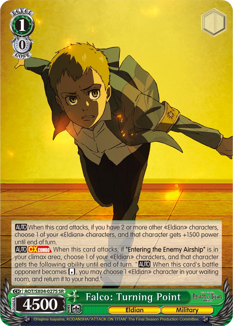Falco: Turning Point (SR) (AOT/SX04-027S SR) - Attack On Titan: Final Season