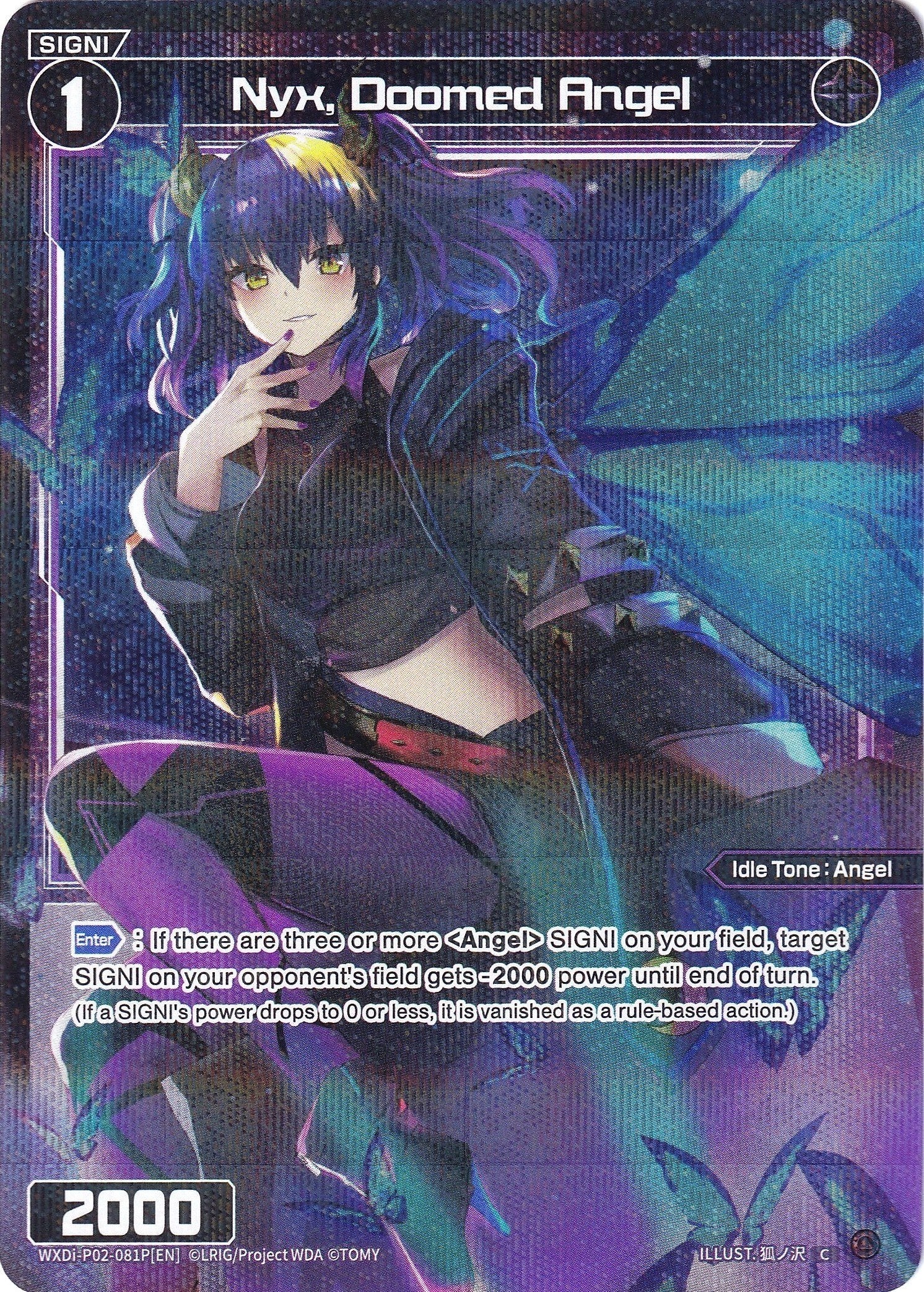 Nyx, Doomed Angel (Parallel Foil) (WXDi-P02-081P) [Changing Diva]